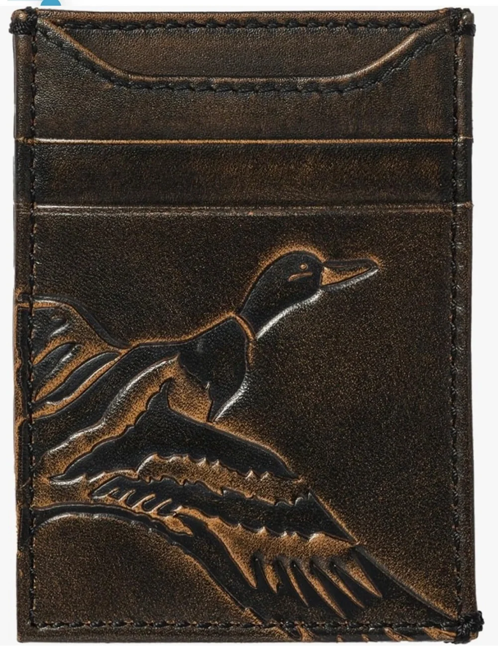 Duck wallet money clip small leather wallet